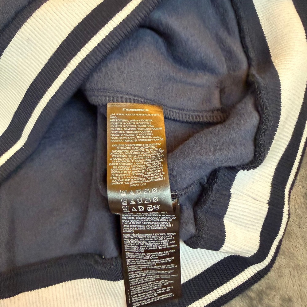 Guess Varsity Patchwork Button Down French Terry … - image 7